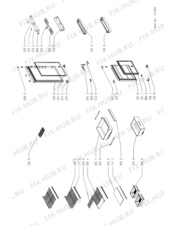 Схема №1 CBL 250/G/1 с изображением Обрамление полки для холодильной камеры Whirlpool 481944278192