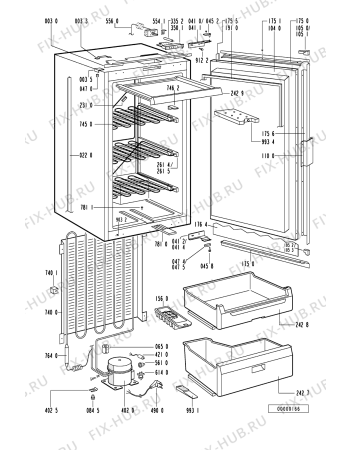 Схема №1 GKEC 9056/3 с изображением Обшивка для холодильной камеры Whirlpool 481244228015