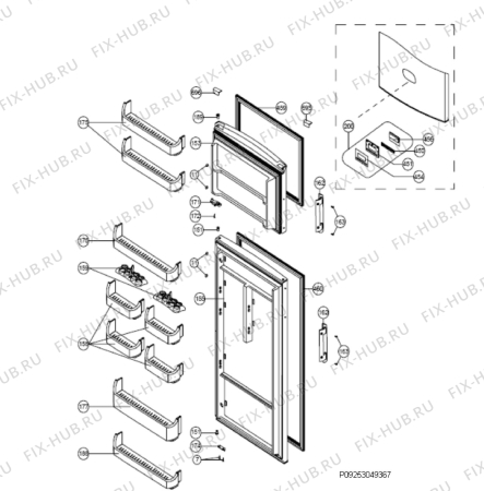 Взрыв-схема холодильника Aeg Electrolux S65300DNW0 - Схема узла Section 3