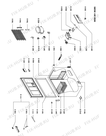 Схема №1 CAH-2400/1 с изображением Фитинг для холодильной камеры Whirlpool 481946279931