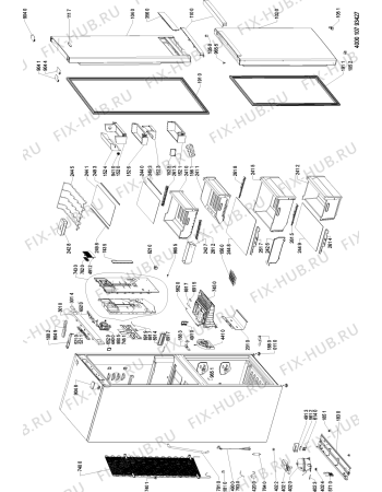Схема №2 BSNF 8762 OX с изображением Панель управления для холодильника Whirlpool 481010742633