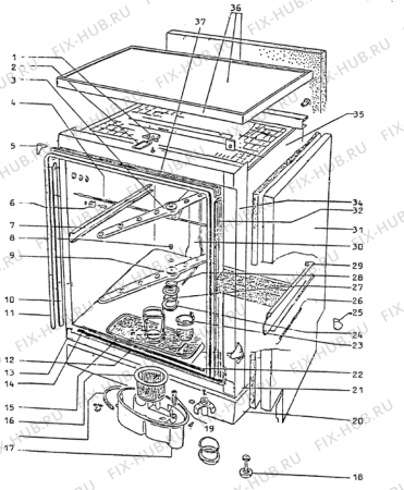 Схема №1 DWP620 (TR53002) с изображением Уплотнитель (прокладка) для холодильника Indesit C00171621