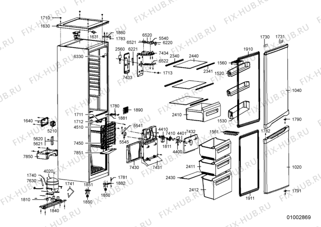 Схема №1 ARC5566NFW (F090345) с изображением Другое для стиралки Indesit C00331743