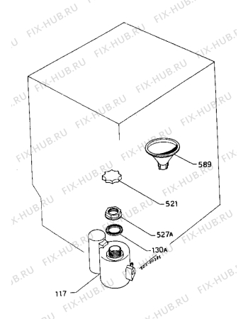 Взрыв-схема посудомоечной машины Zanussi ZW1320 - Схема узла Water softener 066