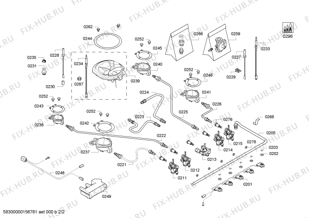 Взрыв-схема плиты (духовки) Bosch PCR915B91A 4G+1W BO90F IH5 - Схема узла 02