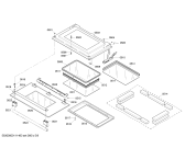 Схема №3 HBL765AUC с изображением Крышка для холодильной камеры Bosch 00243202