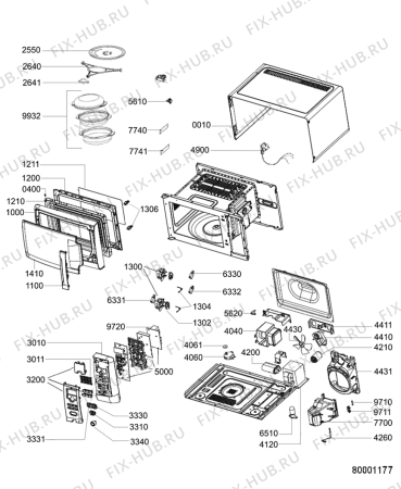 Схема №1 MWH 2521 B UK с изображением Дверца для микроволновой печи Whirlpool 482000000798