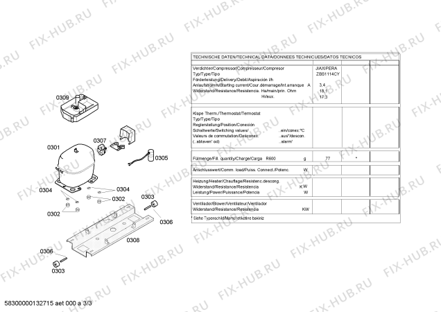 Схема №1 KGV36X43 с изображением Дверь для холодильной камеры Bosch 00246956