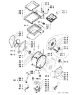 Схема №2 AWA 6095/1 с изображением Обшивка для стиралки Whirlpool 481245212168