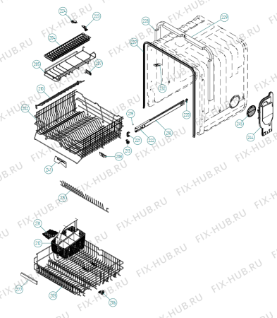 Схема №2 D3135 NO   -White Bi (170582, DW20.5) с изображением Сенсорная панель для посудомоечной машины Gorenje 269096