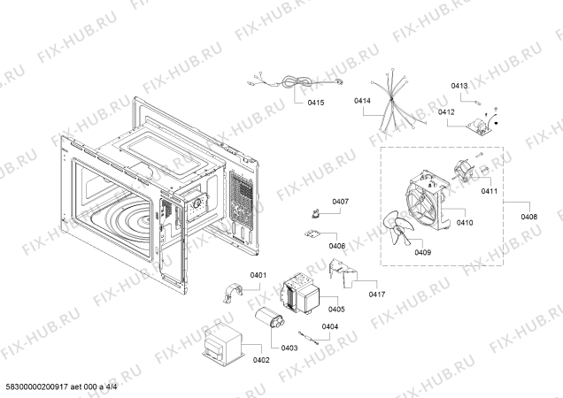Схема №2 3CG5172A0 с изображением Лампа для микроволновой печи Bosch 10006093