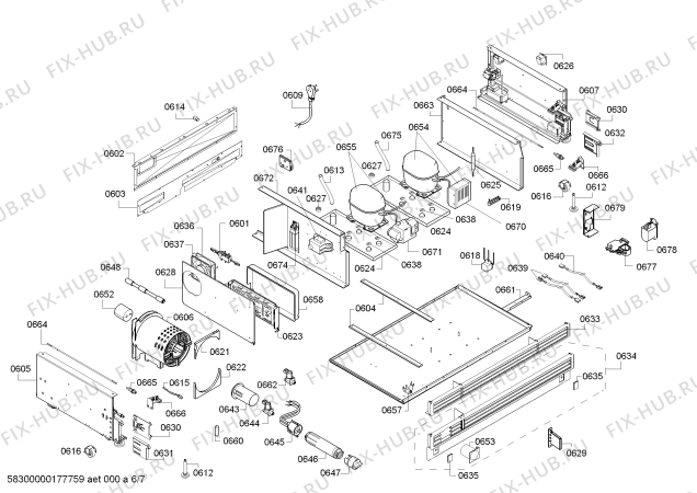 Схема №1 FIN36MIIL5 с изображением Трансформатор для холодильной камеры Bosch 00647897