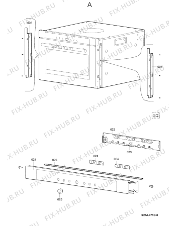 Схема №2 BTH 7302/1 IN с изображением Уплотнитель (прокладка) для электропечи Whirlpool 482000008687