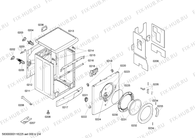 Схема №4 WXL1650DN Siwamat XL1650 с изображением Сетчатый фильтр для стиральной машины Bosch 00602008