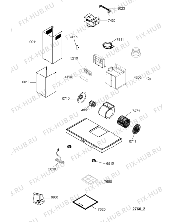 Схема №1 208336704401 AME349 с изображением Спецнабор для вентиляции Whirlpool 482000008493