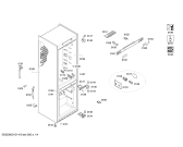 Схема №2 KG36NH90 с изображением Дверь морозильной камеры для холодильной камеры Bosch 00686030