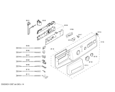 Схема №1 WXL1264EE с изображением Панель управления для стиралки Siemens 00447540