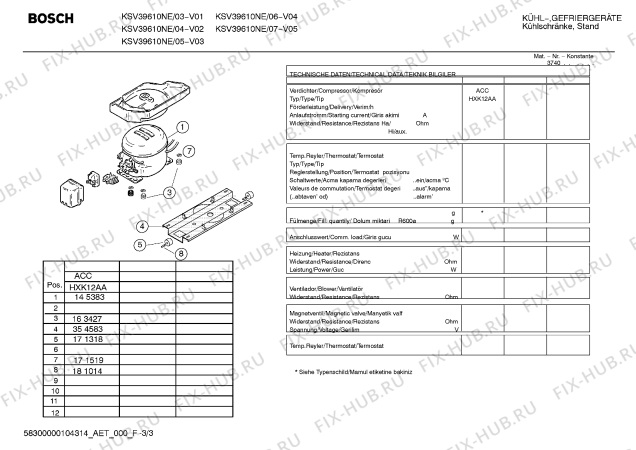 Схема №2 KSV39610NE с изображением Инструкция по эксплуатации для холодильной камеры Bosch 00591353