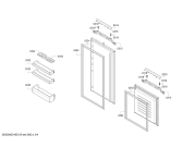 Схема №1 JC67BB30 с изображением Панель для холодильной камеры Bosch 11019939