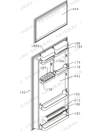Взрыв-схема холодильника Smeg S30J (167923, HZS3266) - Схема узла 02