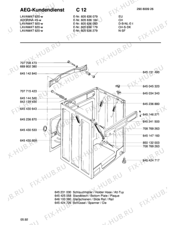 Взрыв-схема стиральной машины Aeg LAV920 - Схема узла Housing 001