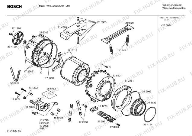 Схема №1 WFL2200SN maxx с изображением Панель управления для стиралки Bosch 00356478