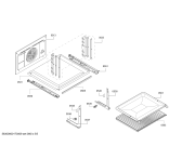 Схема №1 HBB74C451E H.BO.PY.C3D.IN.CARRO.B4/.X.E3_COT/ с изображением Внешняя дверь для духового шкафа Bosch 00770434