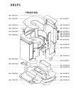 Схема №1 F8944245(0) с изображением Часть корпуса для электрокофеварки Krups MS-0906972