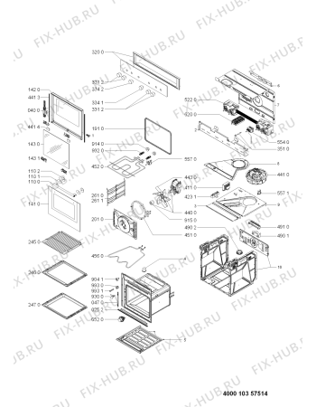 Схема №1 102.181.69 OV D40 S OVEN IK с изображением Нагревательный элемент для плиты (духовки) Whirlpool 481010344932