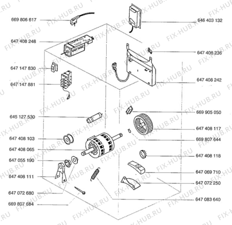 Взрыв-схема стиральной машины Aeg L33600 - Схема узла Electrical equipment