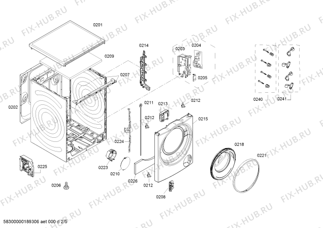 Схема №1 WM12P2E88W iQ300 с изображением Модуль управления мотором для стиральной машины Siemens 11012026