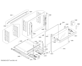 Схема №1 HEB73D450 с изображением Фронтальное стекло для плиты (духовки) Bosch 00684283