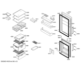 Схема №1 KGNFUQ1CH KS-TFN 274-IB с изображением Дверь морозильной камеры для холодильной камеры Bosch 00684404