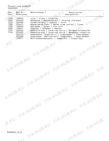 Схема №4 IK481029 с изображением Стеклянная полка для холодильника Bosch 00294448