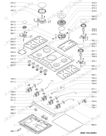 Схема №1 AKM 394/JA с изображением Втулка для электропечи Whirlpool 481010400185
