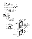 Схема №1 WBS 4345 A+NFX с изображением Дверца для холодильника Whirlpool 480132102225