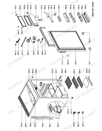 Схема №1 KRA 1600/1 с изображением Обрамление полки для холодильной камеры Whirlpool 481245088046