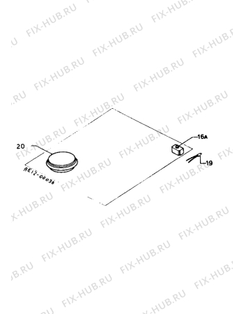 Взрыв-схема плиты (духовки) Zanussi PI31GT/C - Схема узла Electrical cooking plates