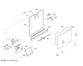 Схема №2 SMI63M05TC с изображением Передняя панель для посудомойки Bosch 00676062