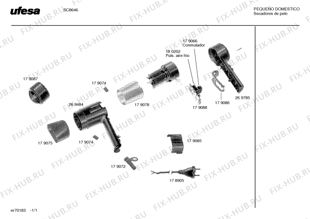 Схема №1 SC8645 с изображением Упор для электрофена Bosch 00179074