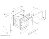 Схема №1 SMV50M30EU с изображением Передняя панель для электропосудомоечной машины Bosch 00707318
