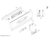 Схема №4 SMI69M35EU с изображением Передняя панель для электропосудомоечной машины Bosch 00672235