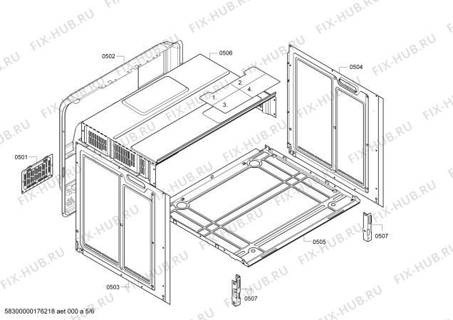 Схема №2 5HD31050 с изображением Панель управления для плиты (духовки) Bosch 00749473