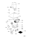 Схема №1 AKR 976 WH с изображением Дымоход для вентиляции Whirlpool 481953048835