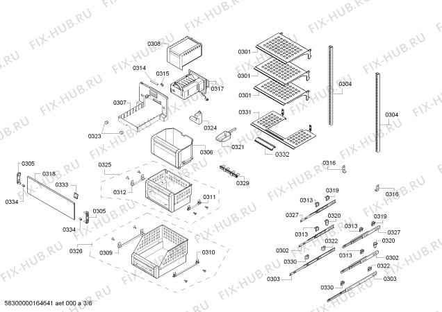 Схема №2 RF411700 с изображением Силовой модуль для холодильной камеры Bosch 00741961