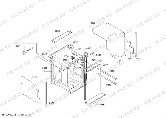 Схема №4 S585M50X4R Made in Germany с изображением Набор кнопок для посудомойки Bosch 10006451