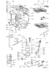 Схема №1 100 989 30 DWF A00 W с изображением Вложение для посудомоечной машины Whirlpool 481245310352