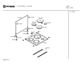 Схема №1 P17602 с изображением Кронштейн для плиты (духовки) Bosch 00184674