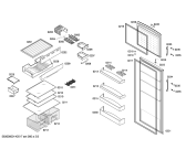 Схема №1 BD4372ANFM с изображением Дверь для холодильной камеры Bosch 00247443
