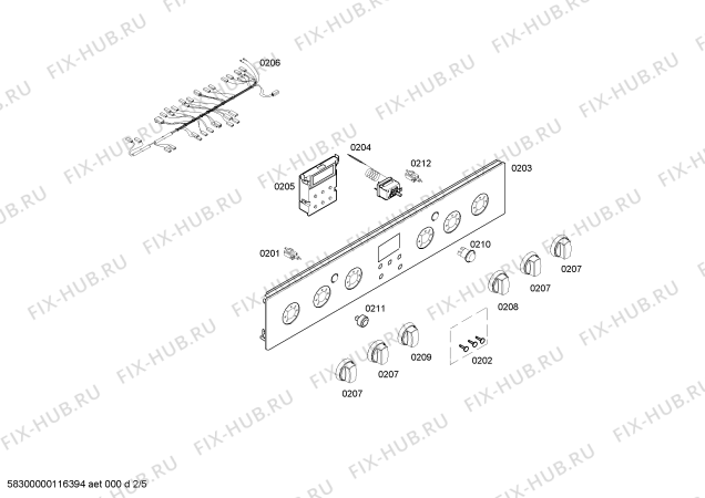 Схема №2 HG322500P с изображением Кольцо для плиты (духовки) Siemens 00602757